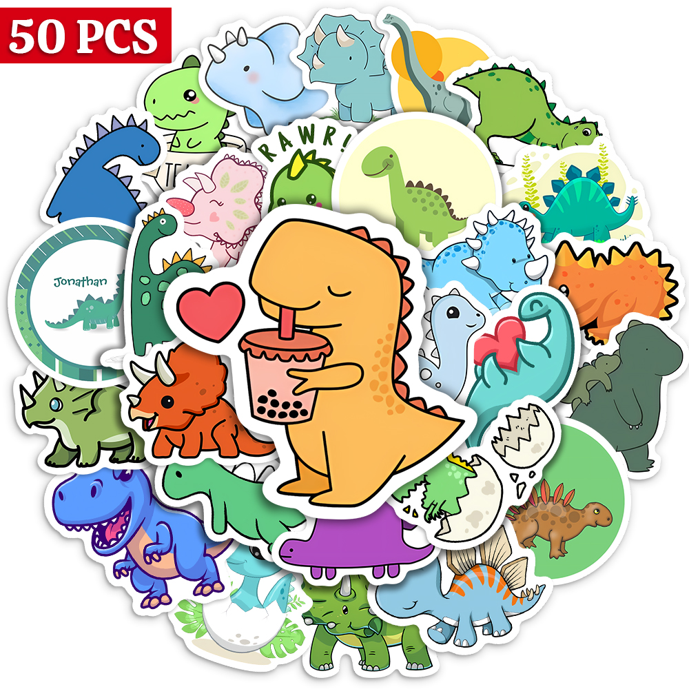 Kids Toys Laptop - Cute Lovely dinosaur Stickers Kawaii Animal