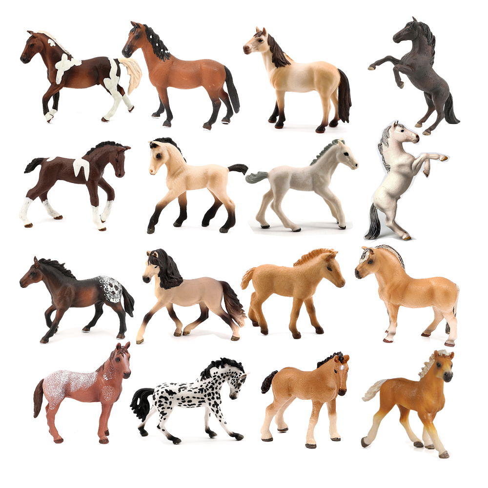 Kids Toys Under 1 Year - Horse Figurine Plastic Farm Animals Toy