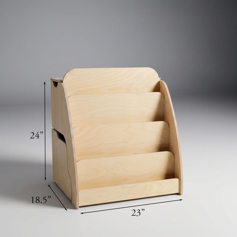 Kids Toys Drawers - Bookshelf for Toddlers Kids Front Facing