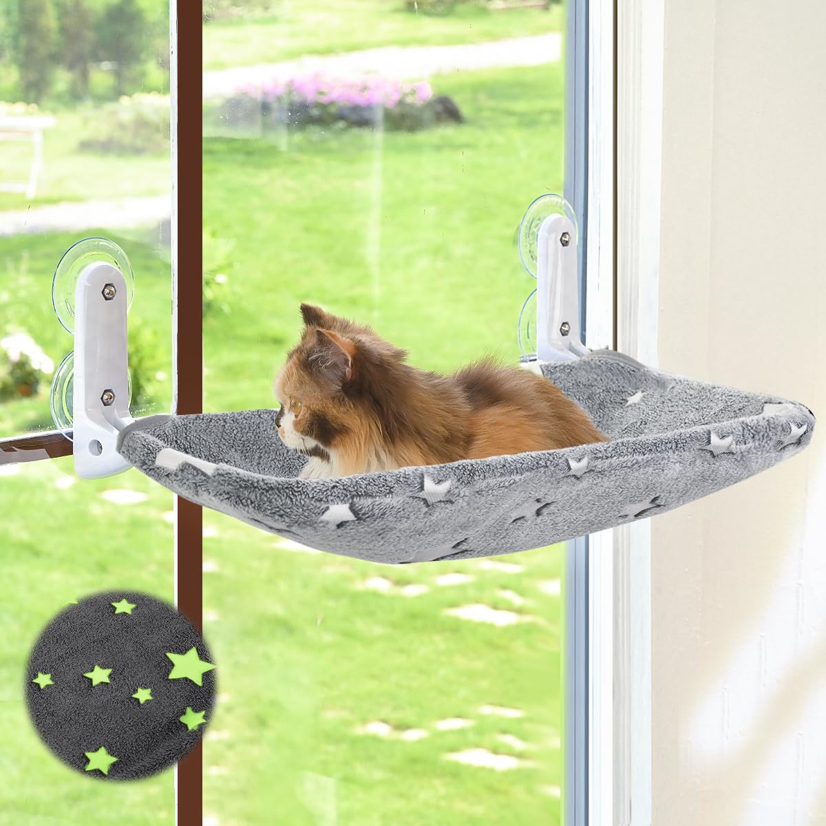 Glow In Dark Stars - Cat Window Perch, Glow in The