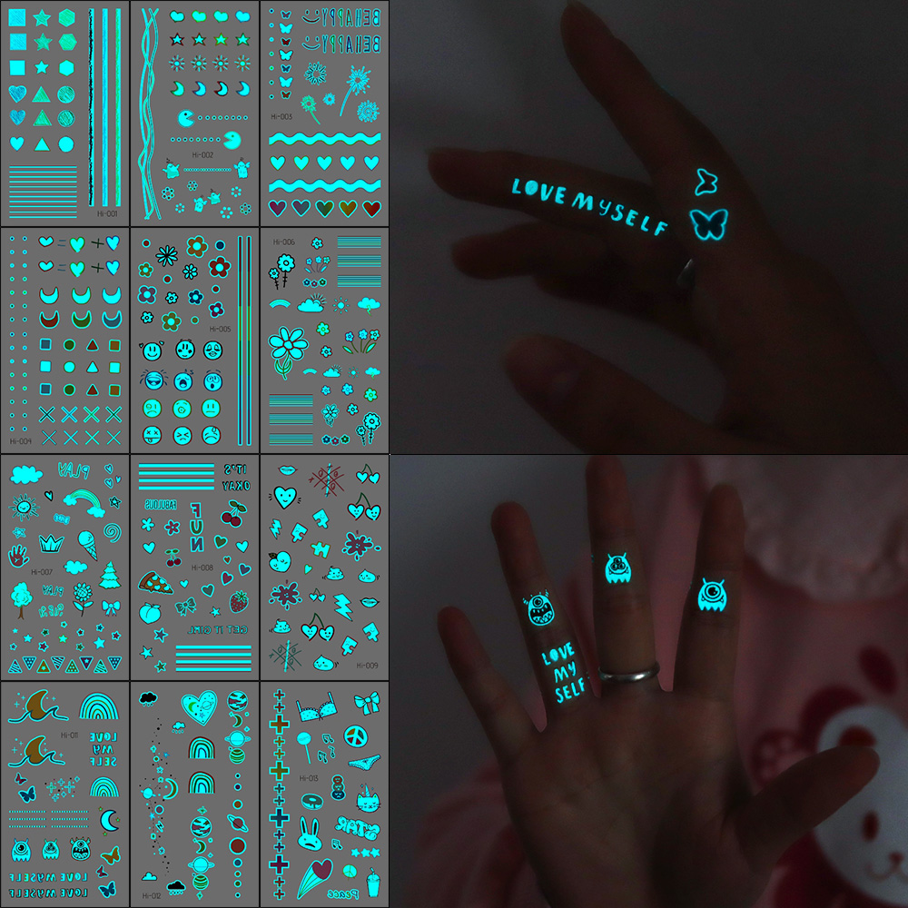Glow-in-Dark Tattoo Stickers 1 - مراجعة Glow In Dark Stars وسعره