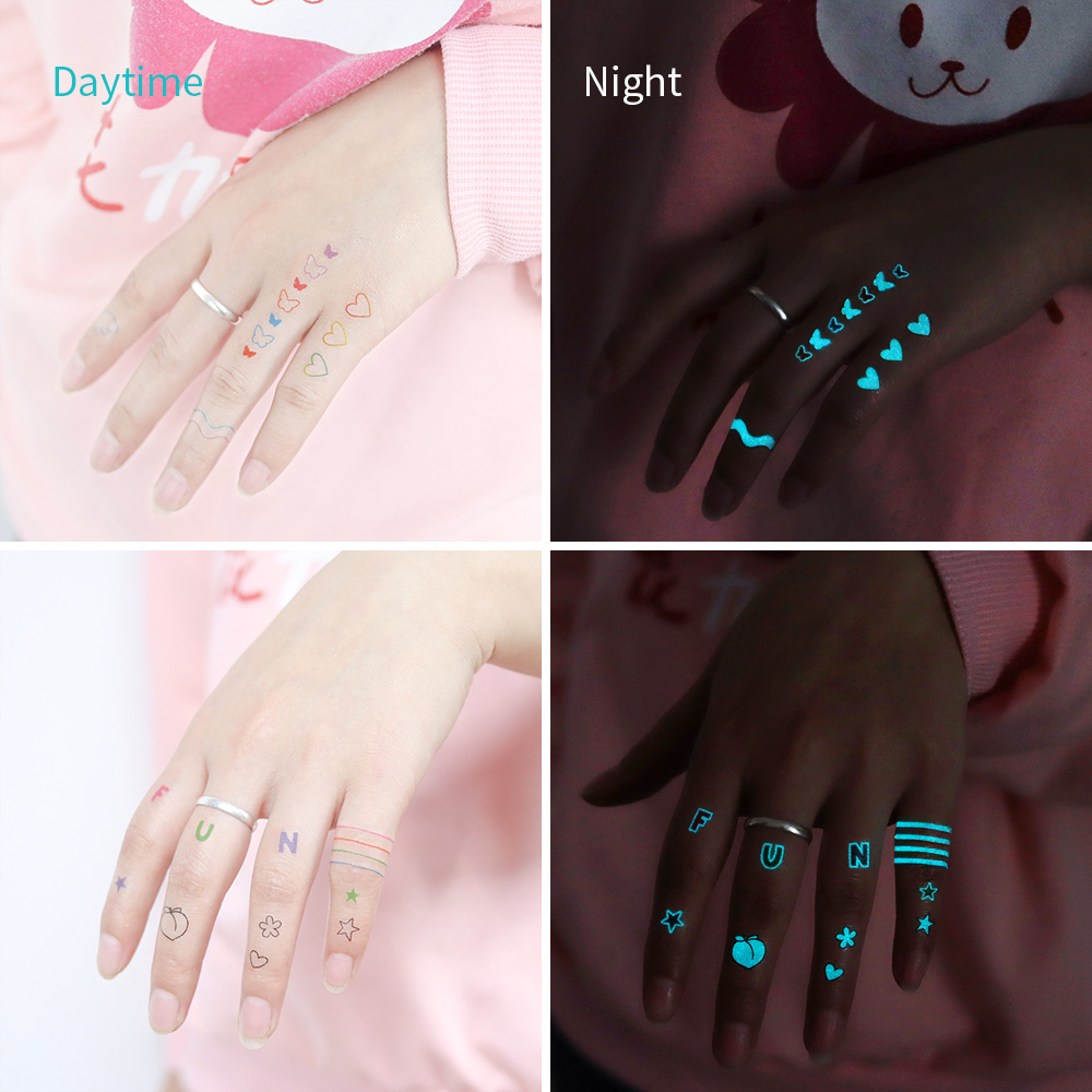 Glow-in-Dark Tattoo Stickers 1 - مراجعة Glow In Dark Stars وسعره
