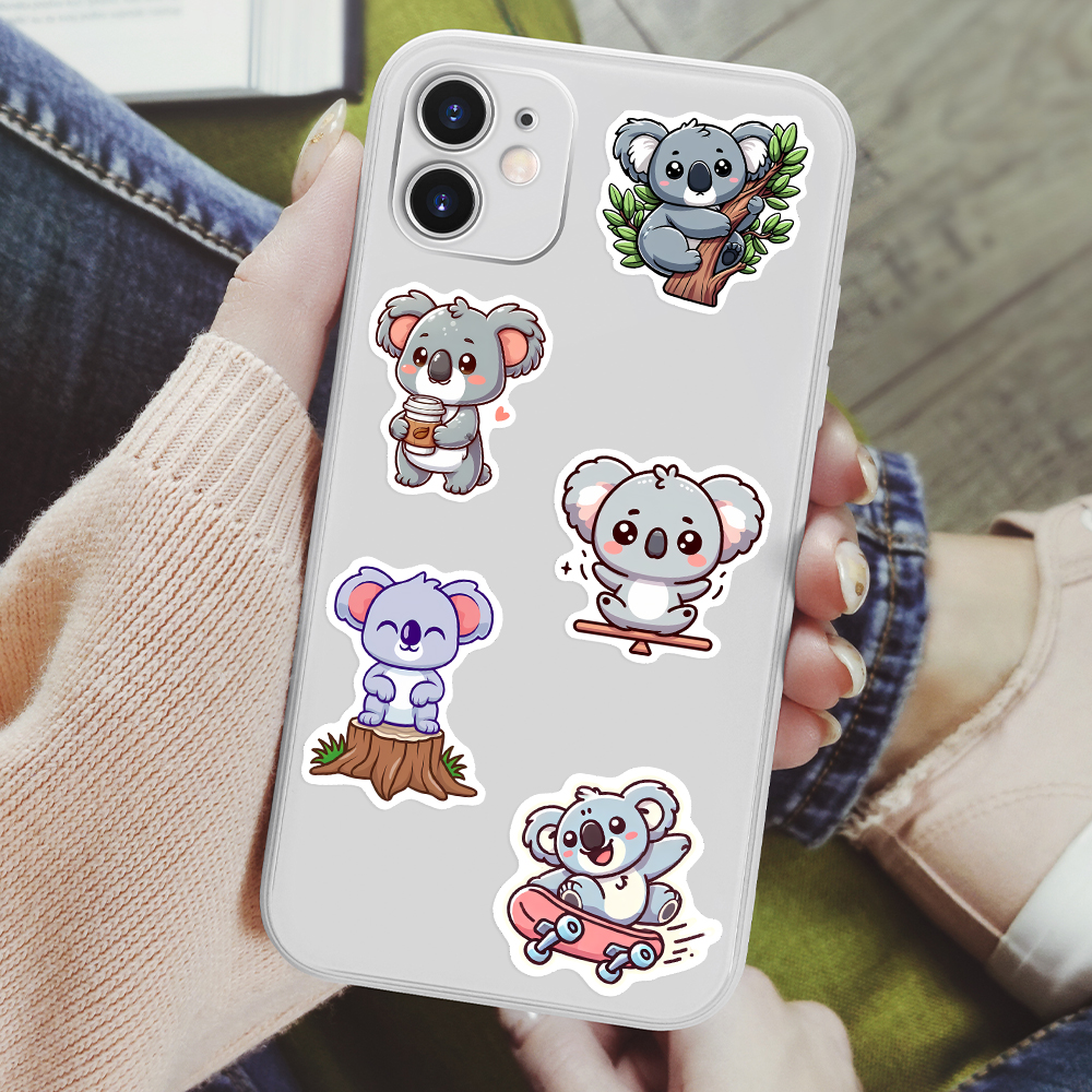 Cartoon Koala Animal Stickers  - مراجعة Kids Toys Laptop وسعره