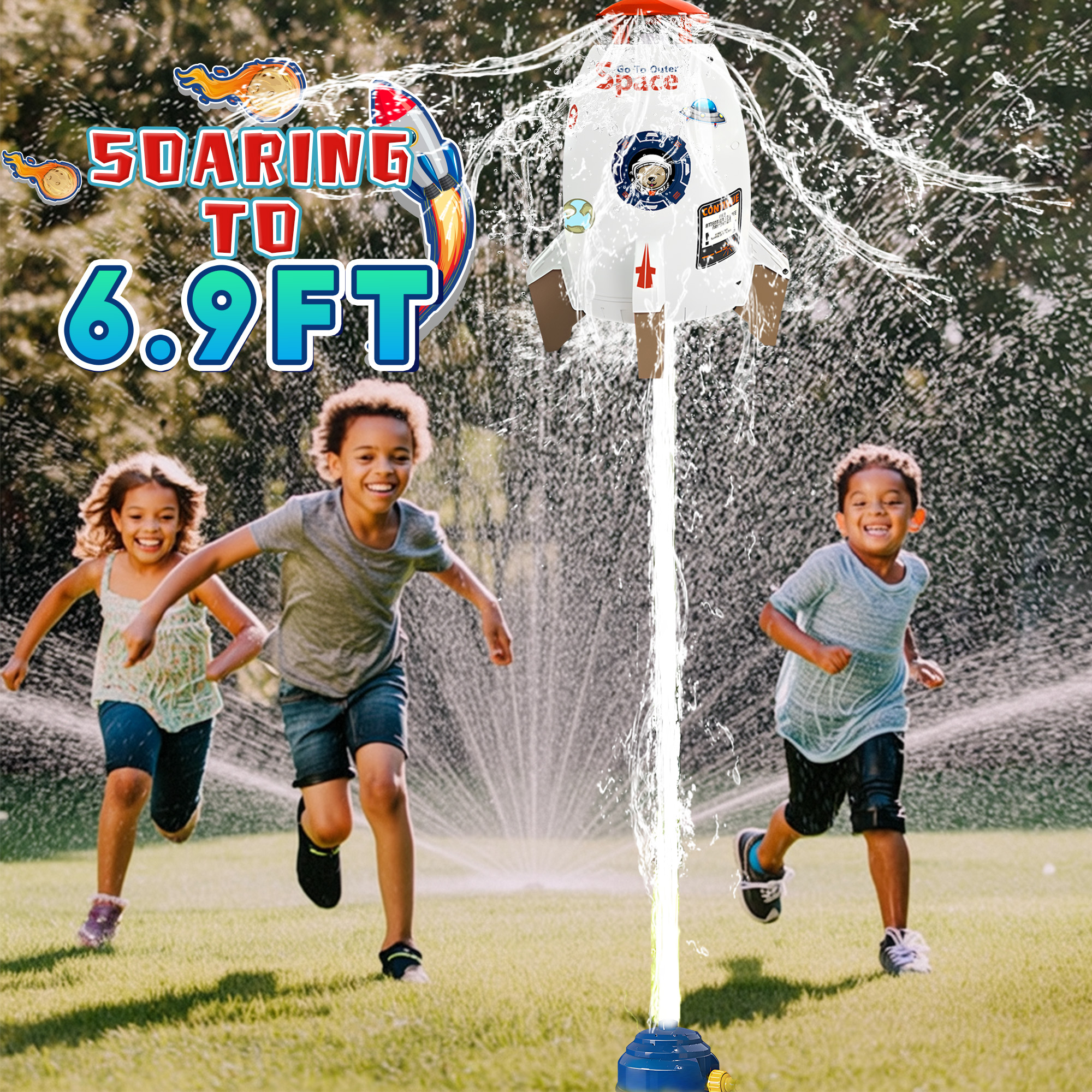 Sprinkler for Kids Outdoor Roc - مراجعة Kids Yard Toys وسعره