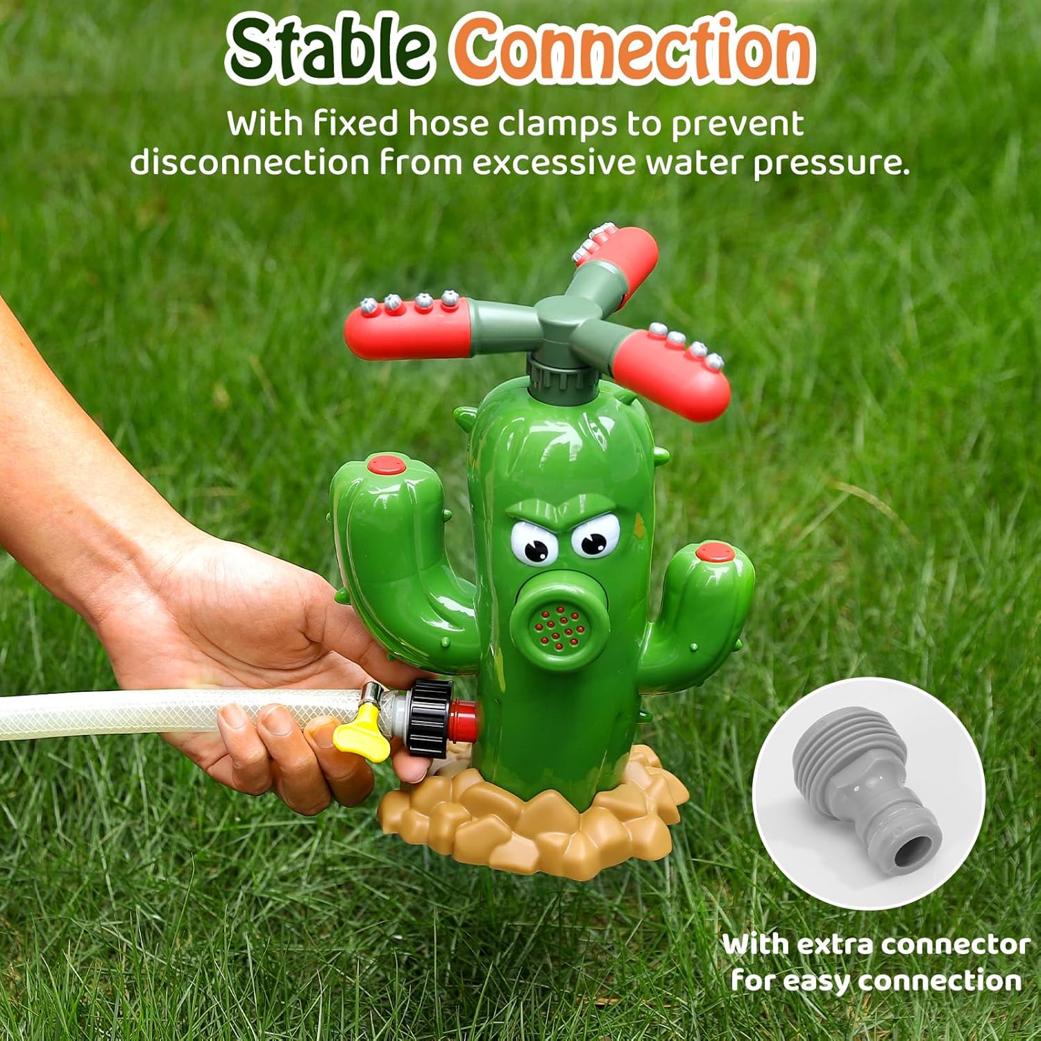 Water Spray Toy Cactus Sprinkl - مراجعة Kids Yard Toys وسعره