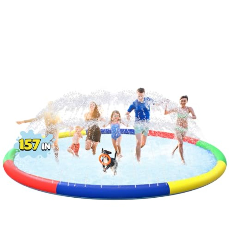 3 FT Large Splash Pad for Ages - مراجعة Kids Yard Toys وسعره