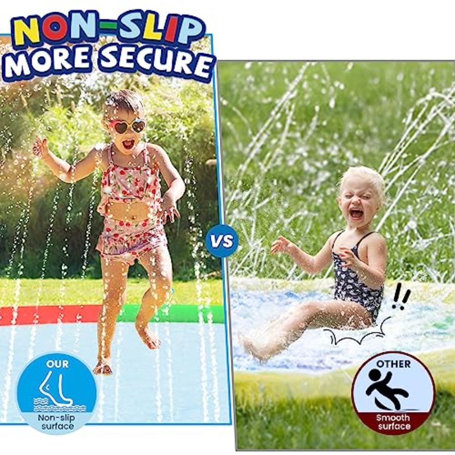 3 FT Large Splash Pad for Ages - مراجعة Kids Yard Toys وسعره