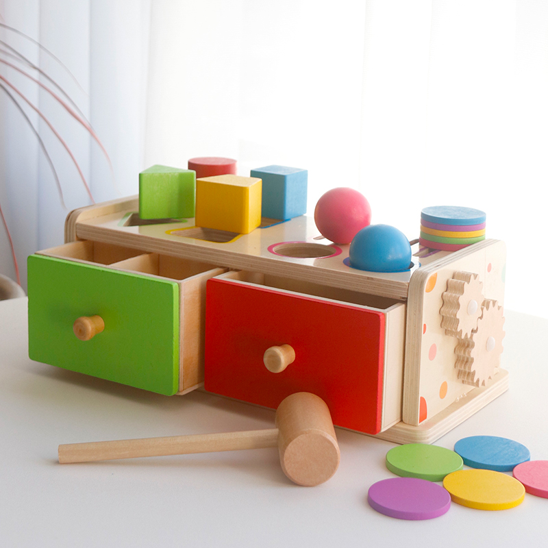 Montessori Wooden Sorting Stac - مراجعة Kids Toys Drawers وسعره