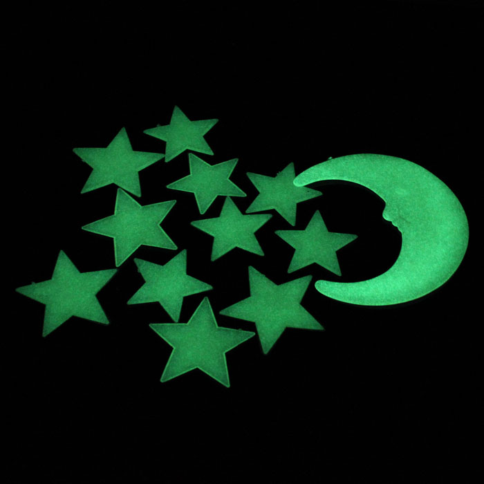 Stars Moon Glow In Dark Fluore - مراجعة Glow In Dark Stars وسعره