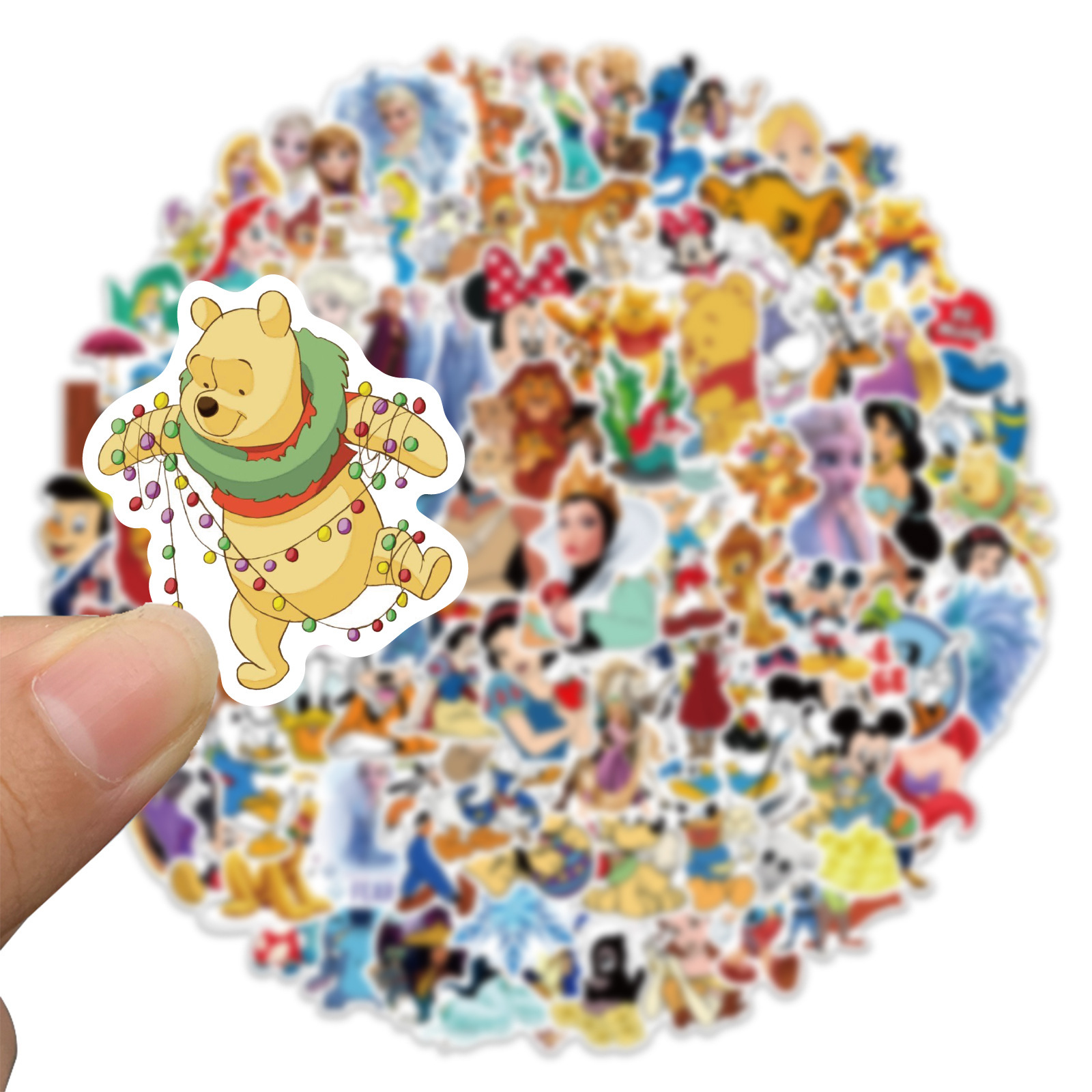 100PCS  Cute Mix Cartoon Anima - مراجعة Kids Toys Laptop وسعره
