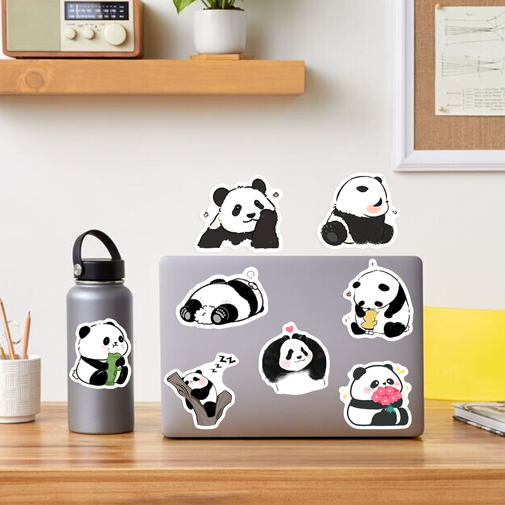 Cute Cartoon Panda Stickers Wa - مراجعة Kids Toys Laptop وسعره