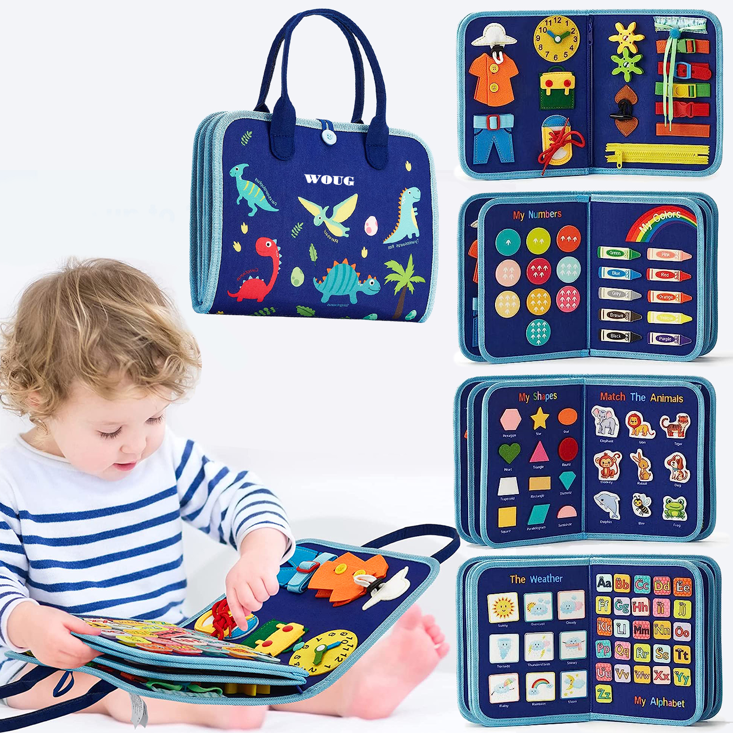Montessori Toys Busy Board Tod - مراجعة Kids Toys 2 Year Old وسعره