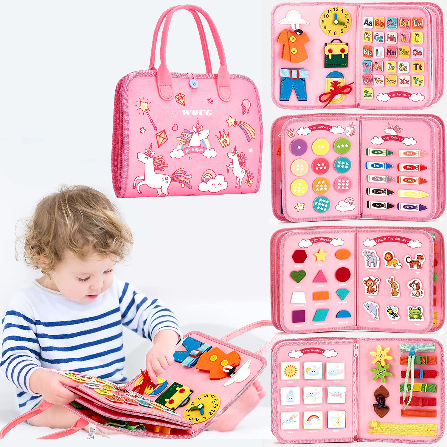 Montessori Toys Busy Board Tod - مراجعة Kids Toys 2 Year Old وسعره