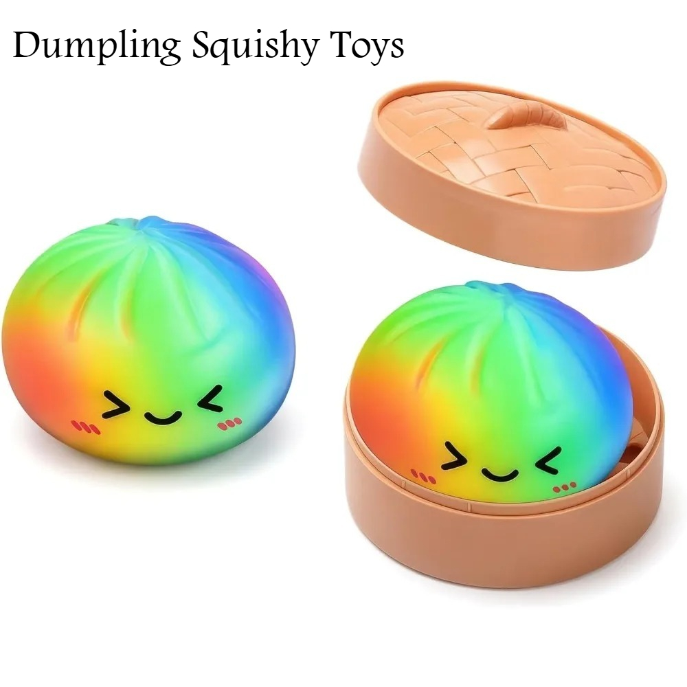 Rainbow Dumpling Squishy Toy T - مراجعة Kids Toys Basket وسعره