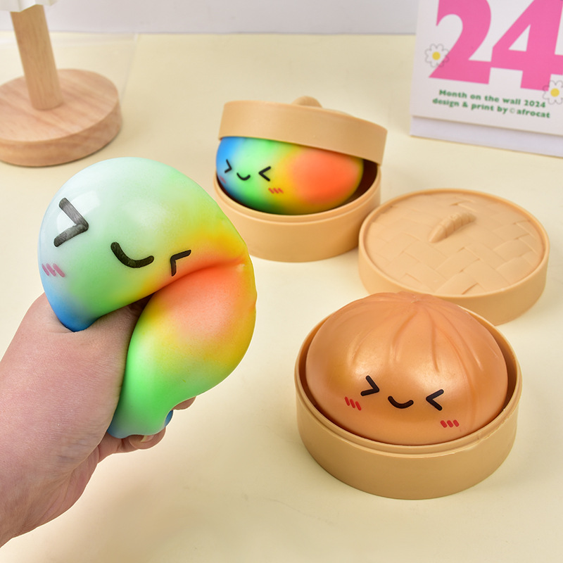 Rainbow Dumpling Squishy Toy T - مراجعة Kids Toys Basket وسعره