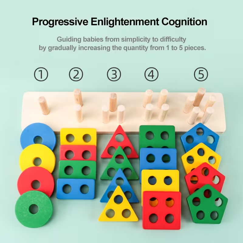 Montessori Wooden Games Baby T - مراجعة Kids Toys 2 Year Old وسعره