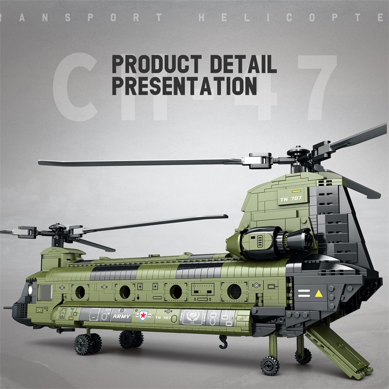 1622PCS CH-47 Chinook Transpor - مراجعة Kids Toys Helicopter وسعره