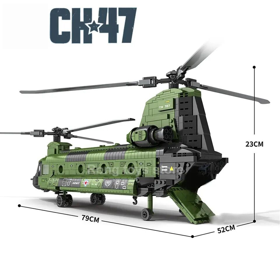 1622PCS CH-47 Chinook Transpor - مراجعة Kids Toys Helicopter وسعره