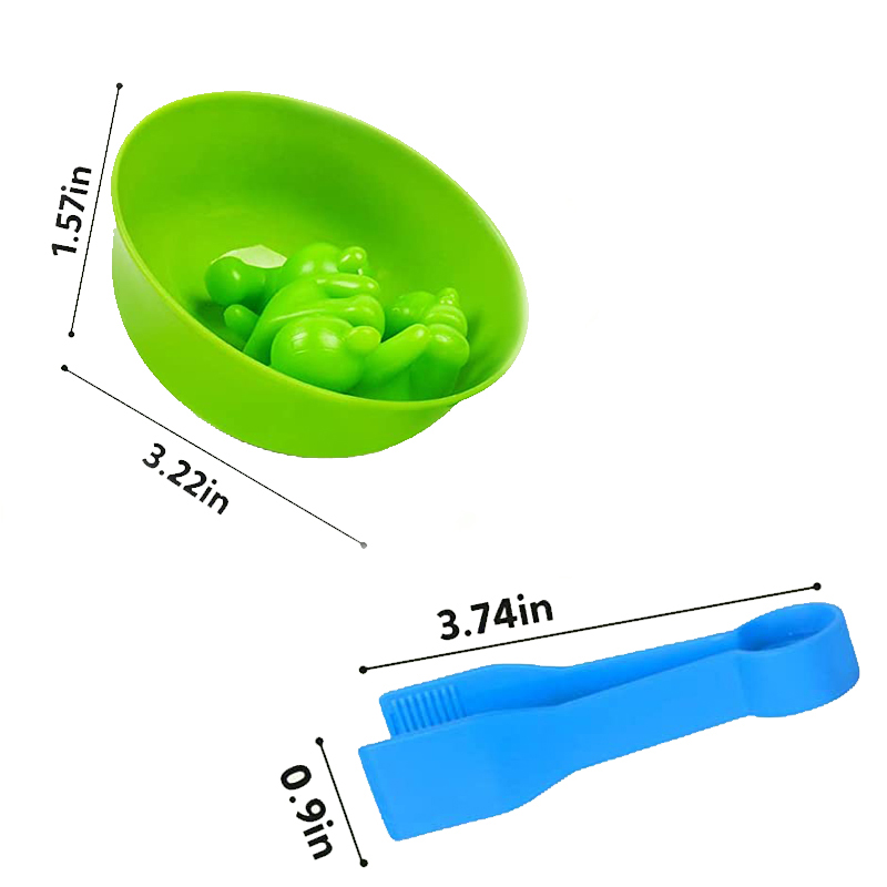 6 Plastic Bowls with 2 Tweezer - مراجعة Kids Toys 2 Year Old وسعره