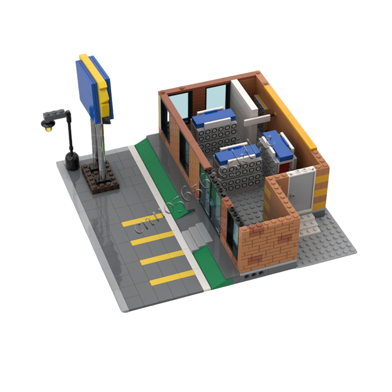 717PCS MOC City Street Views M - مراجعة Kids Toys Rental وسعره