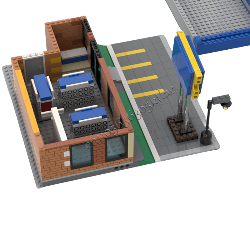 717PCS MOC City Street Views M - مراجعة Kids Toys Rental وسعره