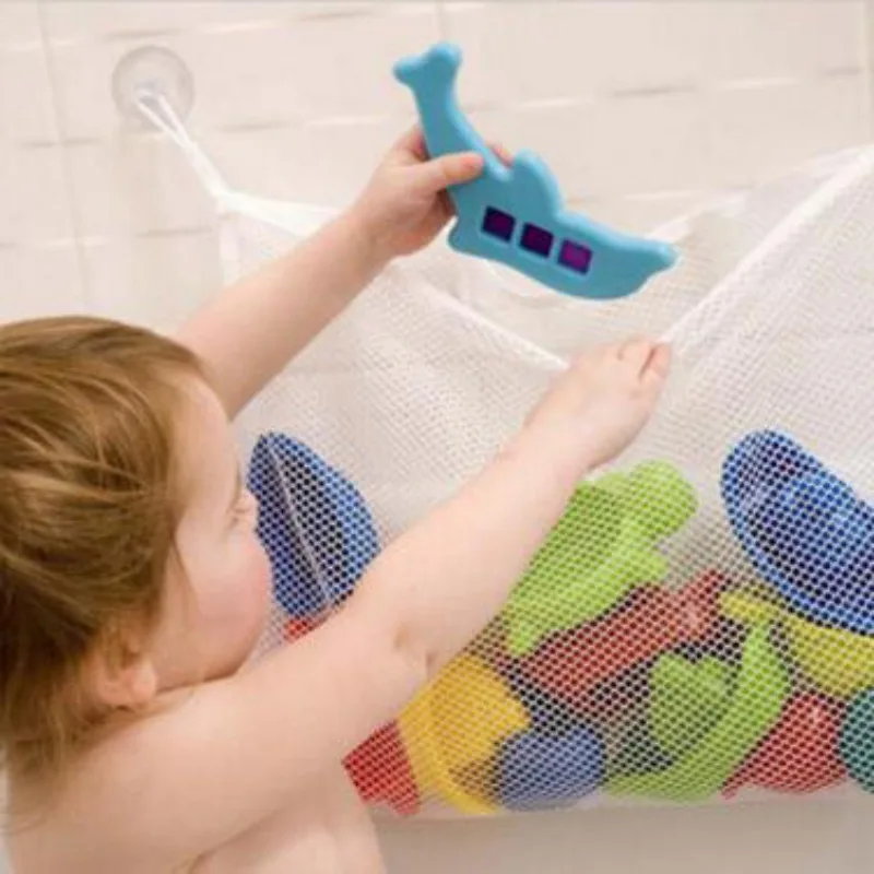 Baby Bathroom Mesh Bath Bag Ki - مراجعة Kids Toys Basket وسعره