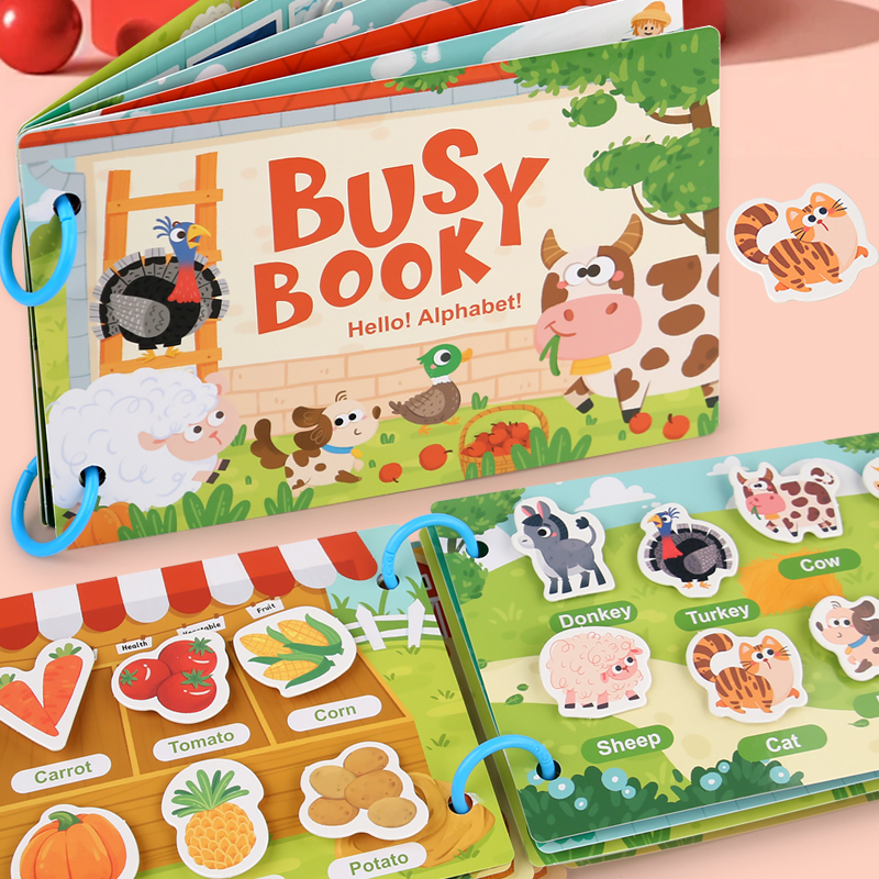 Montessori Baby Busy book My F - مراجعة Kids Toys 2 Year Old وسعره