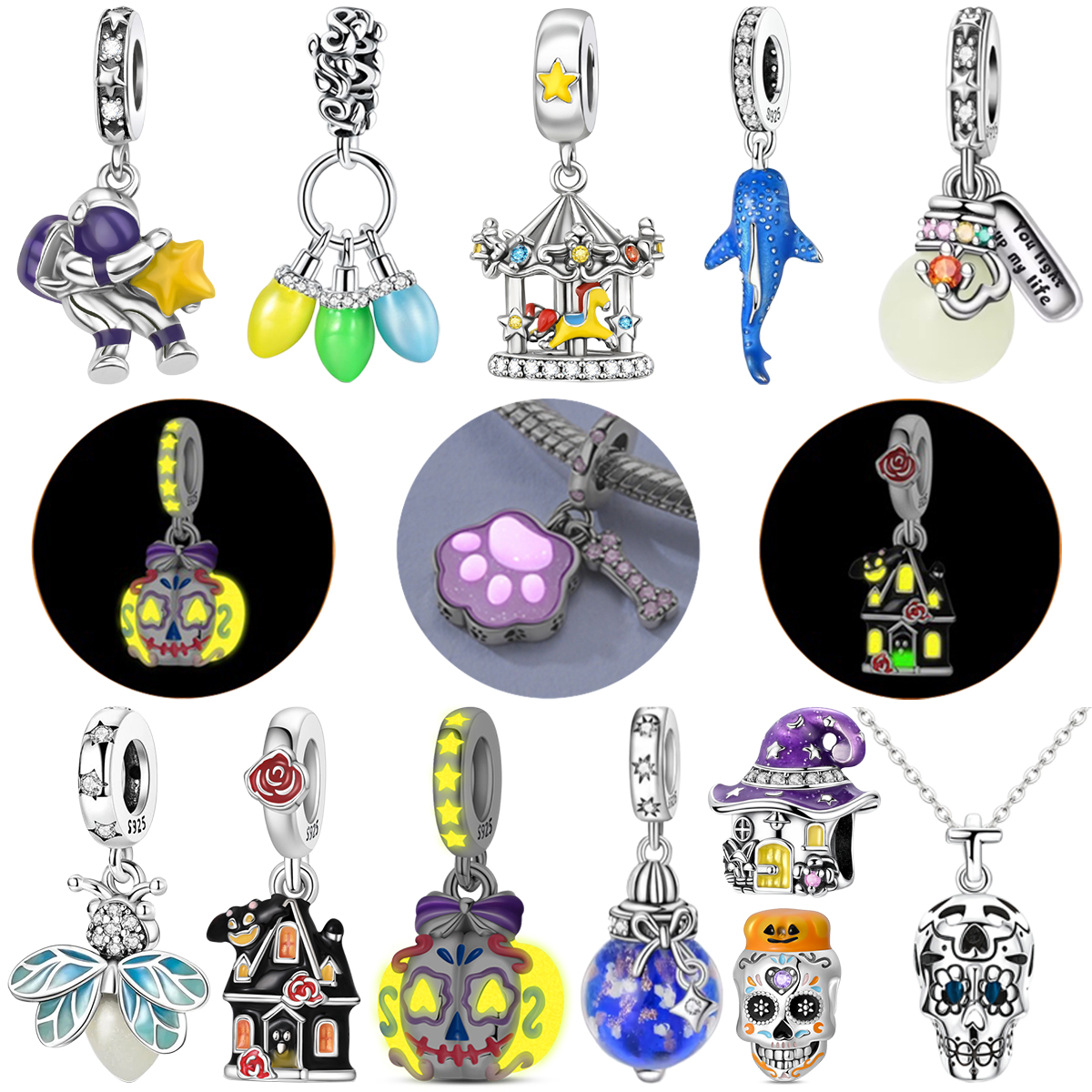 925 Silver Glow Dark Sugar Sku - مراجعة Glow In Dark Stars وسعره