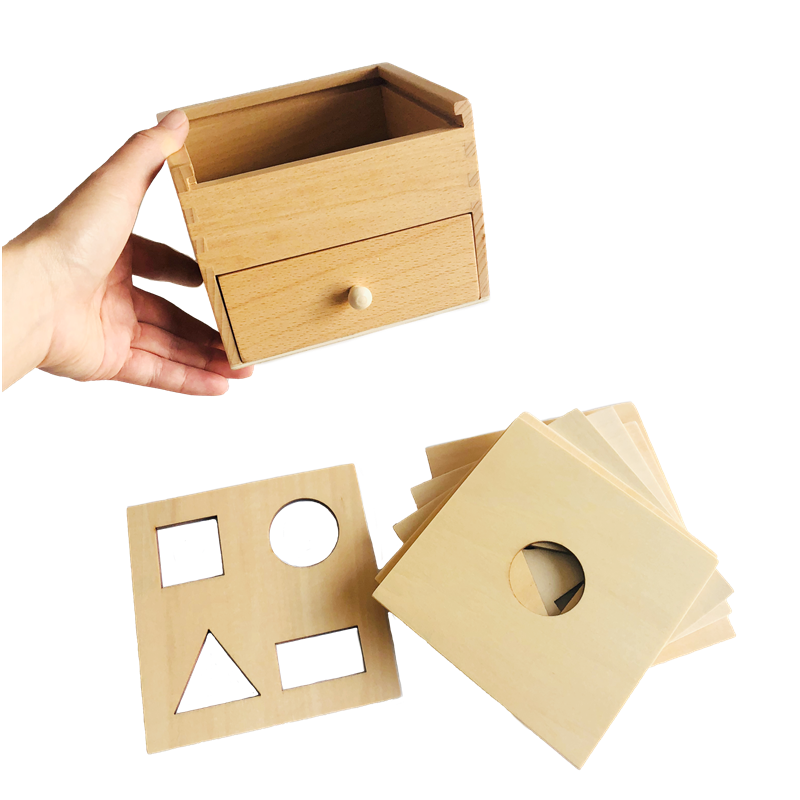 Geometric Box w/ Drawer & Exch - مراجعة Kids Toys Drawers وسعره