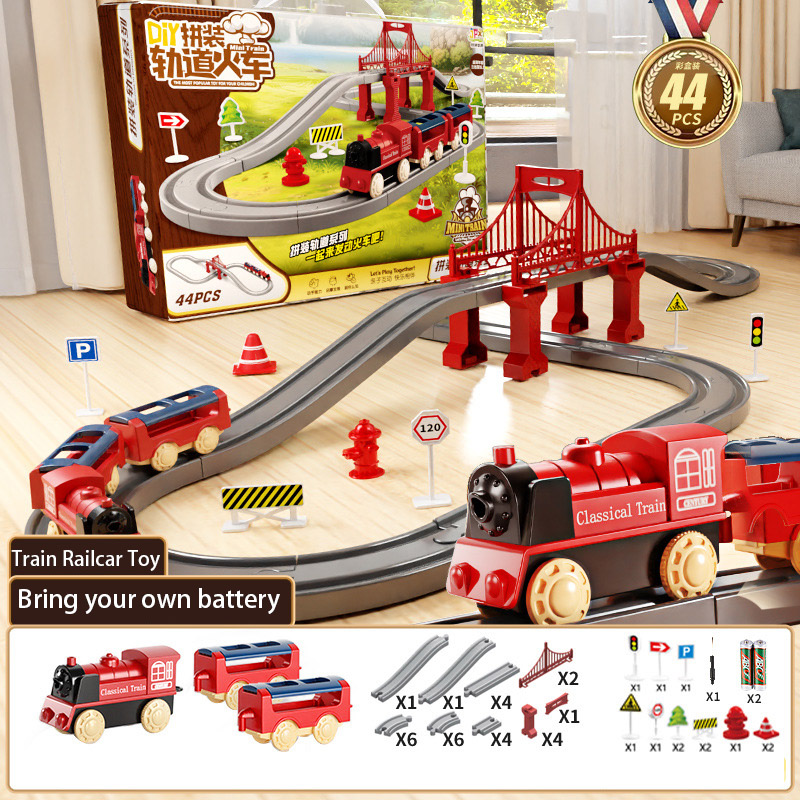 44Pcs/set Electric Train Track - مراجعة Kids Toys Under 1 Year وسعره