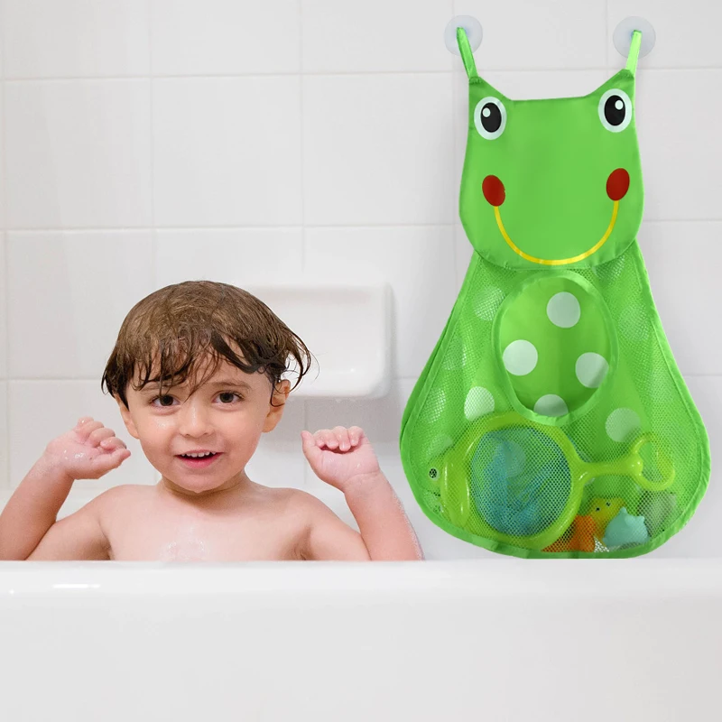 Baby Bathroom Mesh Bag Cartoon - مراجعة Kids Toys Basket وسعره