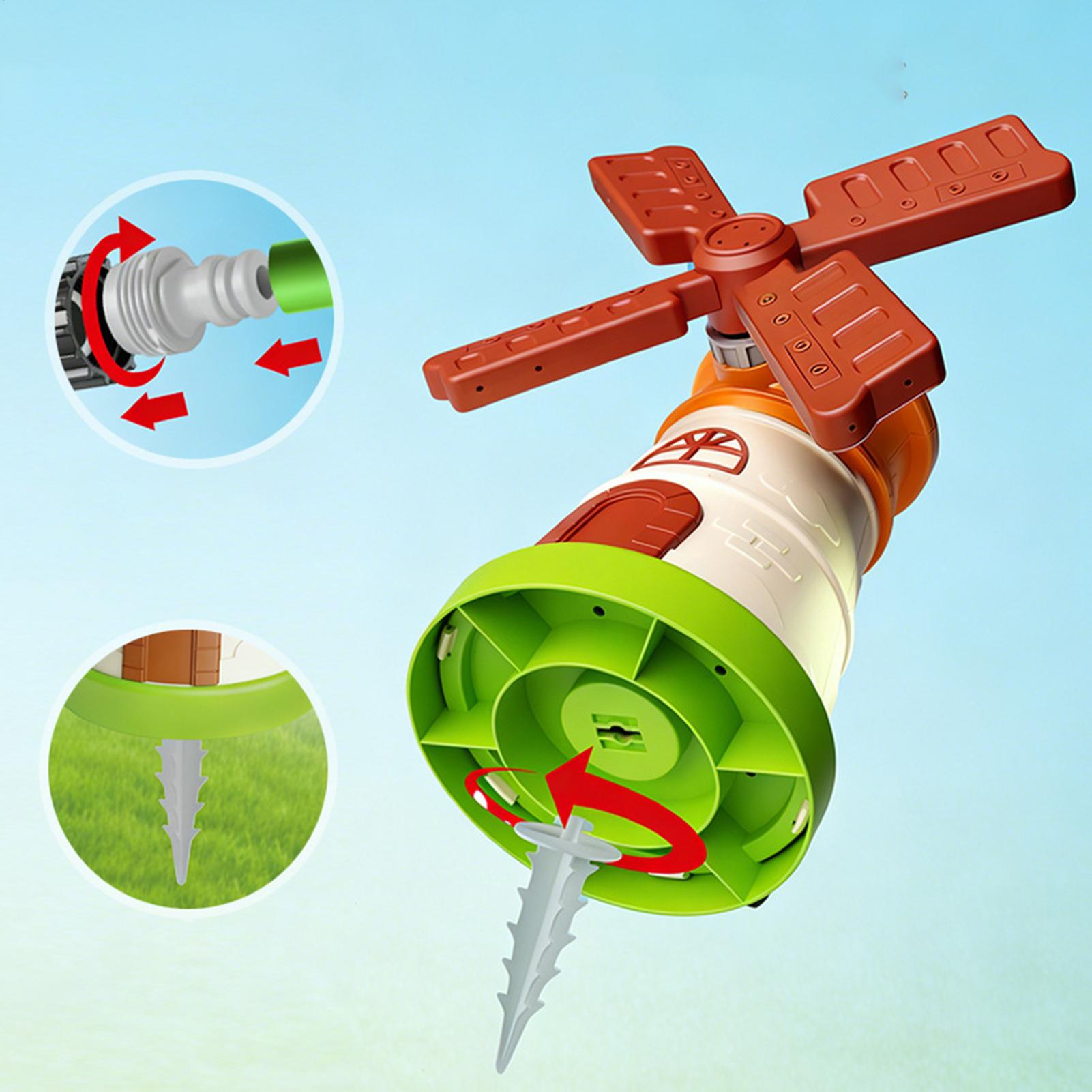 Kids Windmill Sprinkler Rotati - مراجعة Kids Yard Toys وسعره
