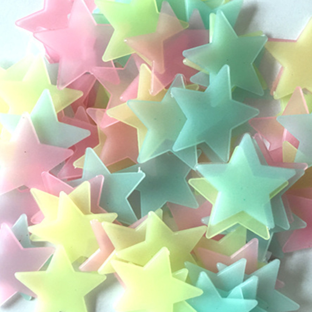 100pcs Fluorescent Glow in the - مراجعة Glow In Dark Stars وسعره