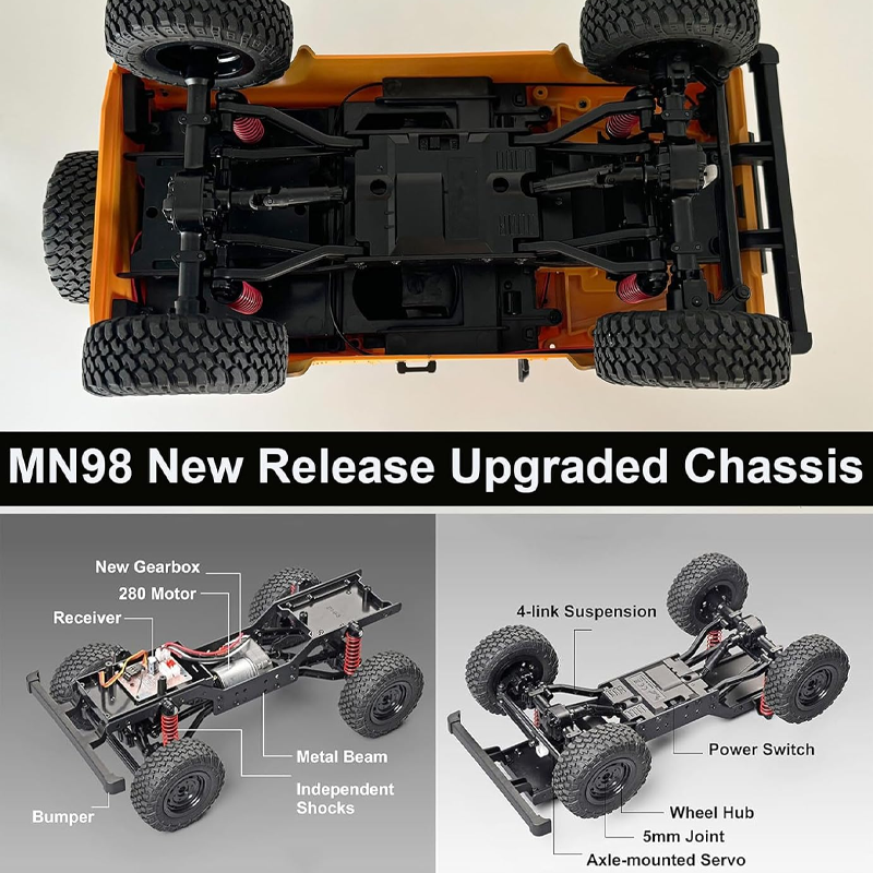 1/12 4WD RC Crawler MN98 MN99s - مراجعة Kids Toys Very وسعره