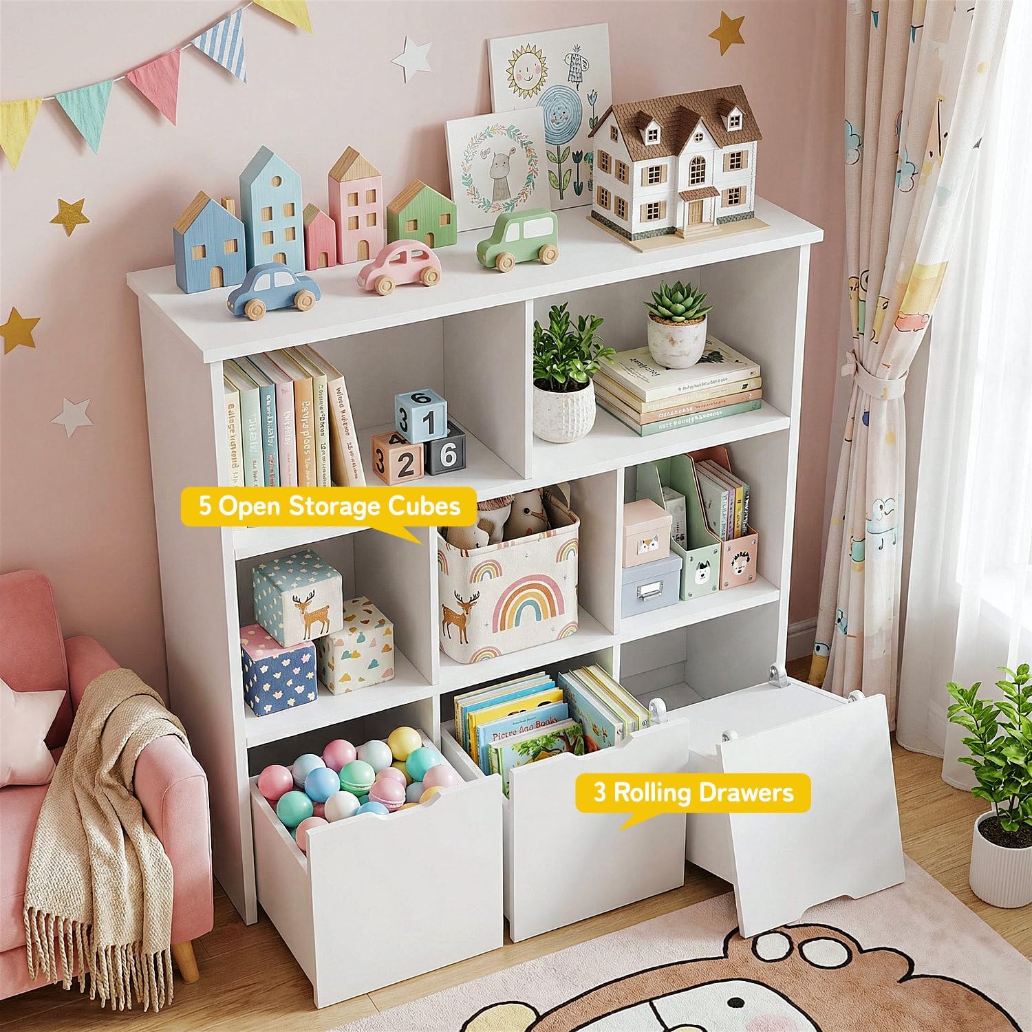 Toy Storage Organizer with 3 M - مراجعة Kids Toys Drawers وسعره