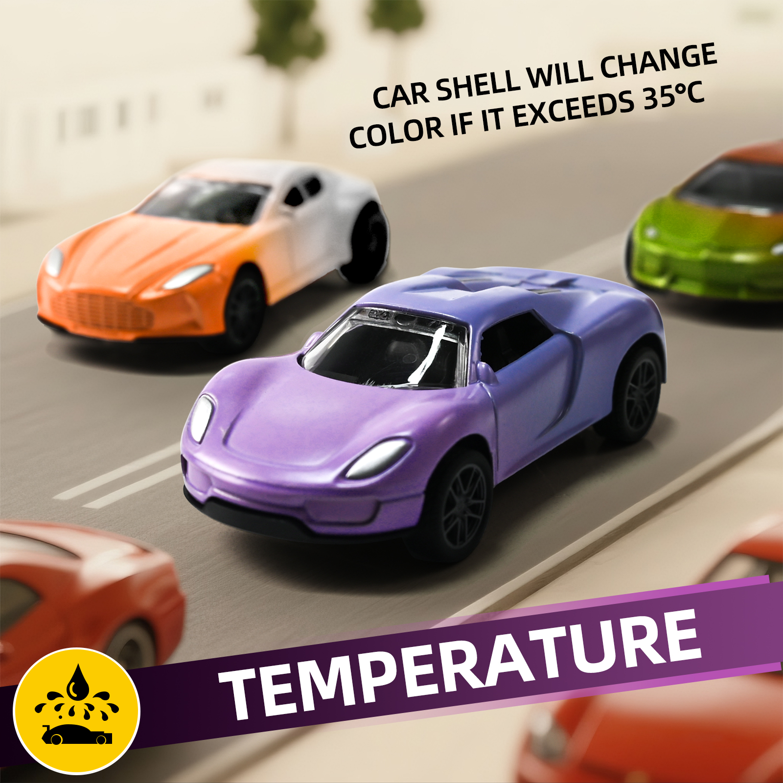 1:64 Temperature Sensitive Col - مراجعة Kids Toys Under 1 Year وسعره