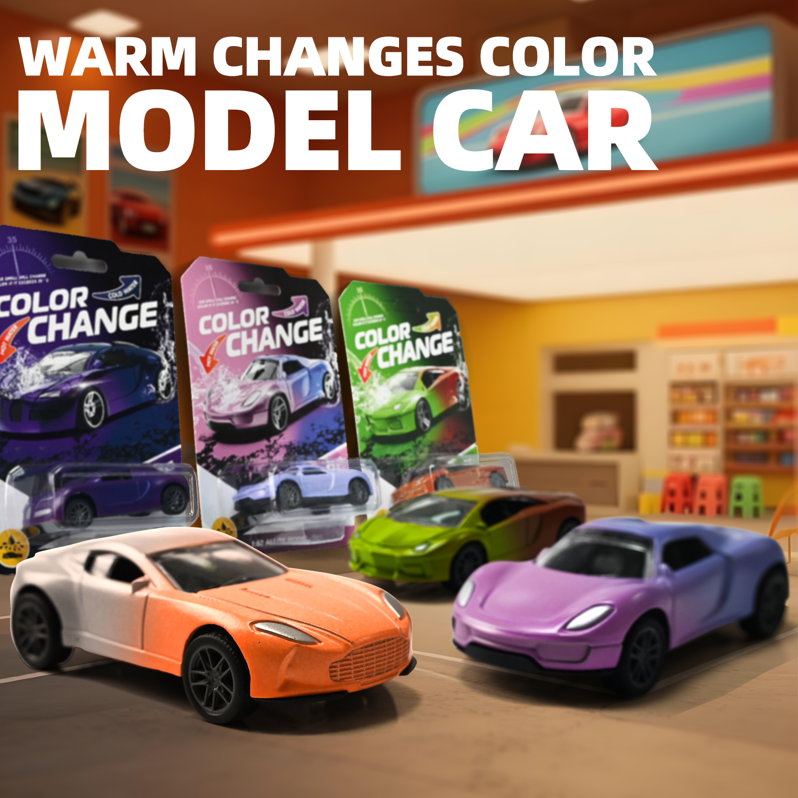 1:64 Temperature Sensitive Col - مراجعة Kids Toys Under 1 Year وسعره