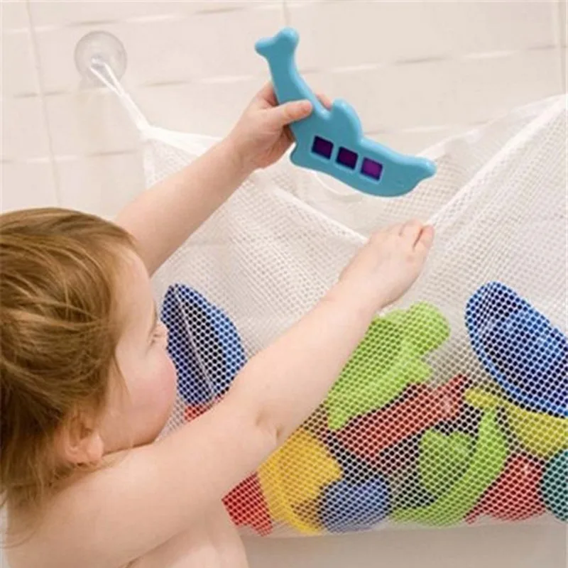 Baby Bathroom Mesh Bath Bag Ki - مراجعة Kids Toys Basket وسعره