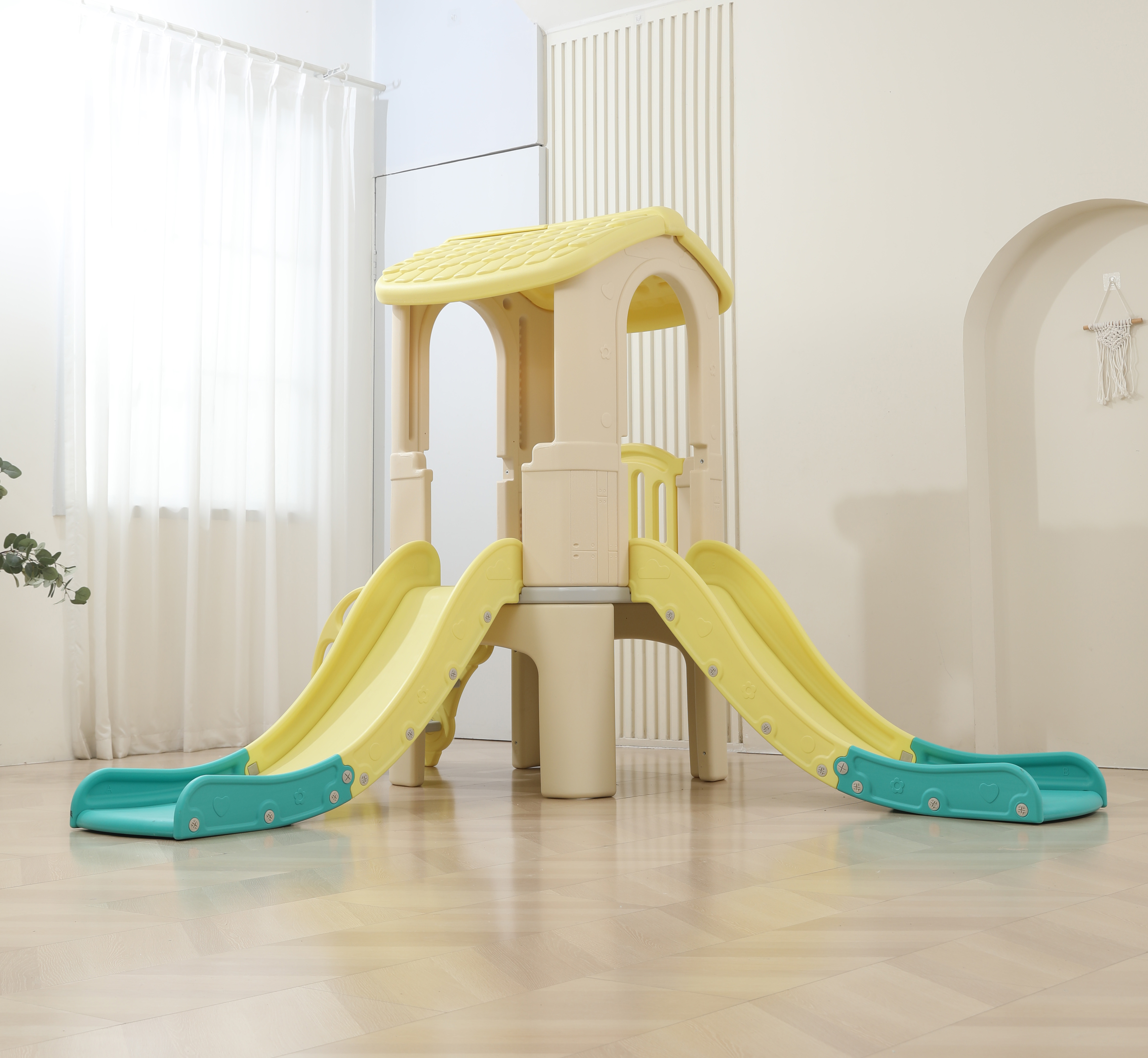 Large Indoor Playhouse Double  - مراجعة Kids Toys Mall وسعره