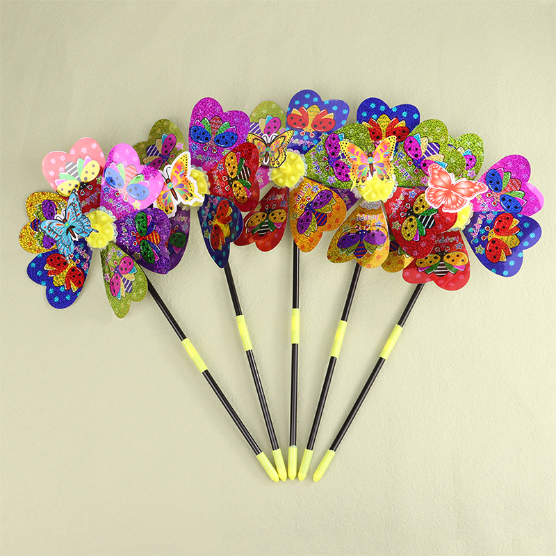 1Pc Colorful Sequin Windmill C - مراجعة Kids Yard Toys وسعره