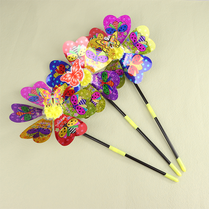 1Pc Colorful Sequin Windmill C - مراجعة Kids Yard Toys وسعره