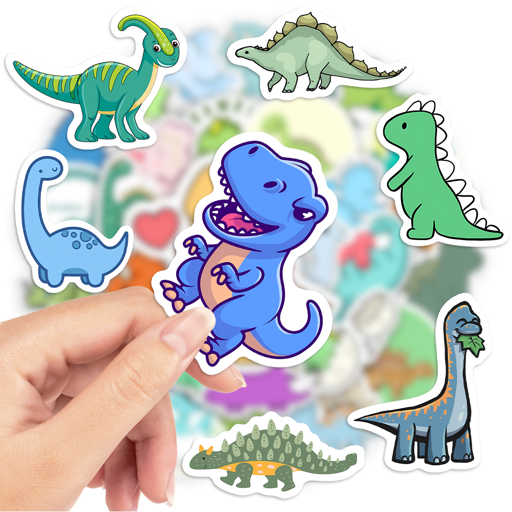 Cute Lovely dinosaur Stickers  - مراجعة Kids Toys Laptop وسعره