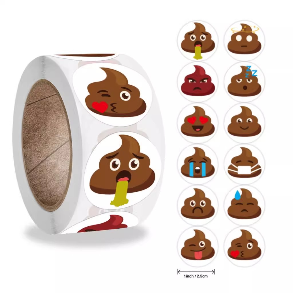 100-500pcs Funny Poop Cartoon  - مراجعة Kids Toys Laptop وسعره