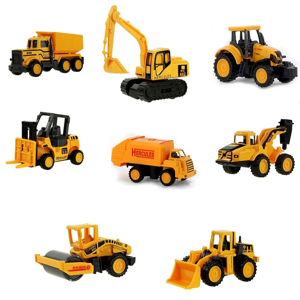 8 Types Mini Construction Engi - مراجعة Kids Toys Jcb وسعره