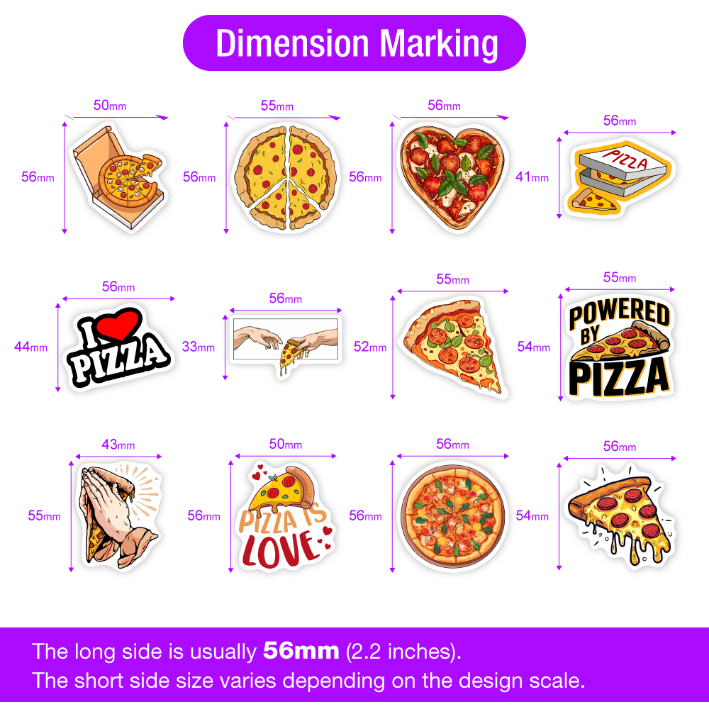 10/30/60Pcs Cute Pizza Toy Sti - مراجعة Kids Toys Laptop وسعره