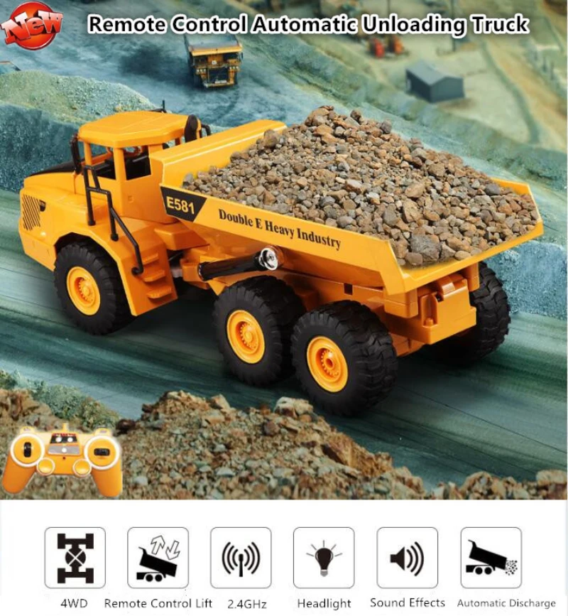 Remote Control Dump Truck RC 1 - مراجعة Kids Toys Under 50 وسعره
