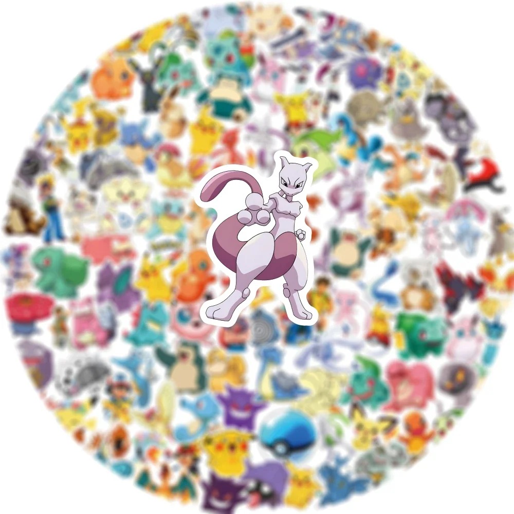 50/100pcs Pokemon Anime Sticke - مراجعة Kids Toys Laptop وسعره