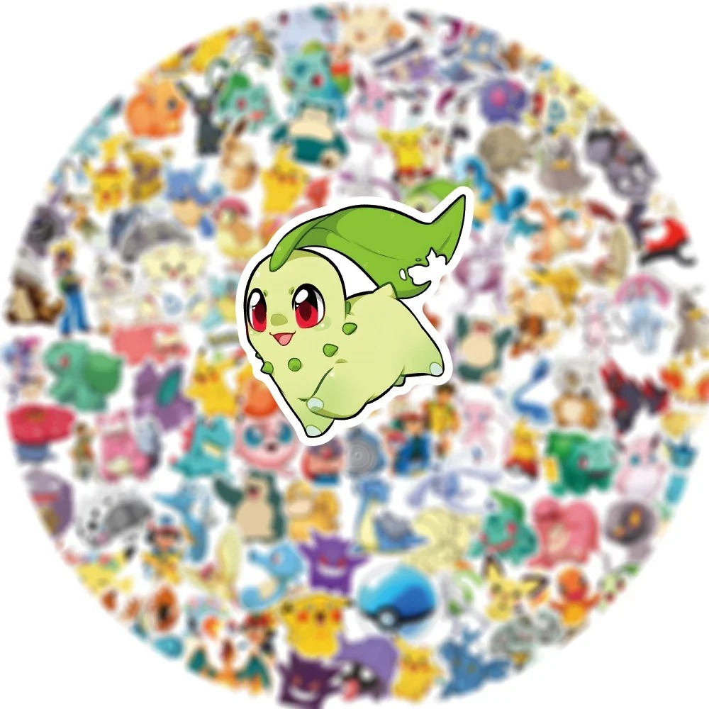 50/100pcs Pokemon Anime Sticke - مراجعة Kids Toys Laptop وسعره