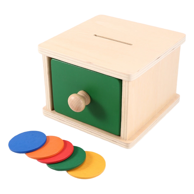 Kids Wooden Coin Box Drawer Ga - مراجعة Kids Toys Drawers وسعره
