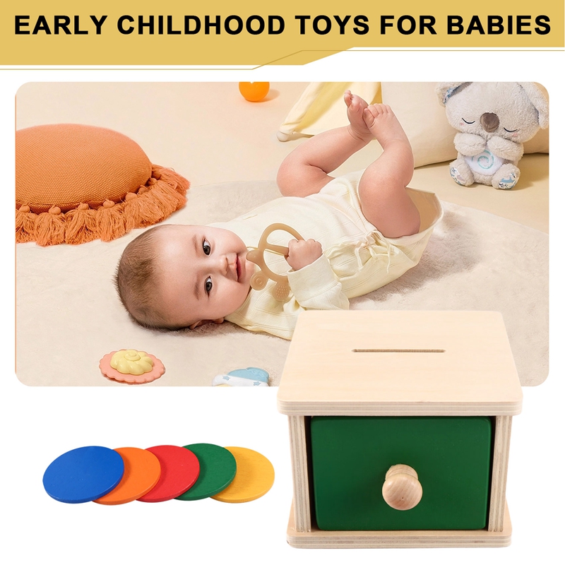 Kids Wooden Coin Box Drawer Ga - مراجعة Kids Toys Drawers وسعره